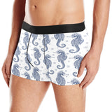 Seahorse pattern background Men's All Over Print Boxer Briefs Men's Underwear