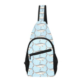 Swordfish Pattern Print Design 01 All Over Print Chest Bag