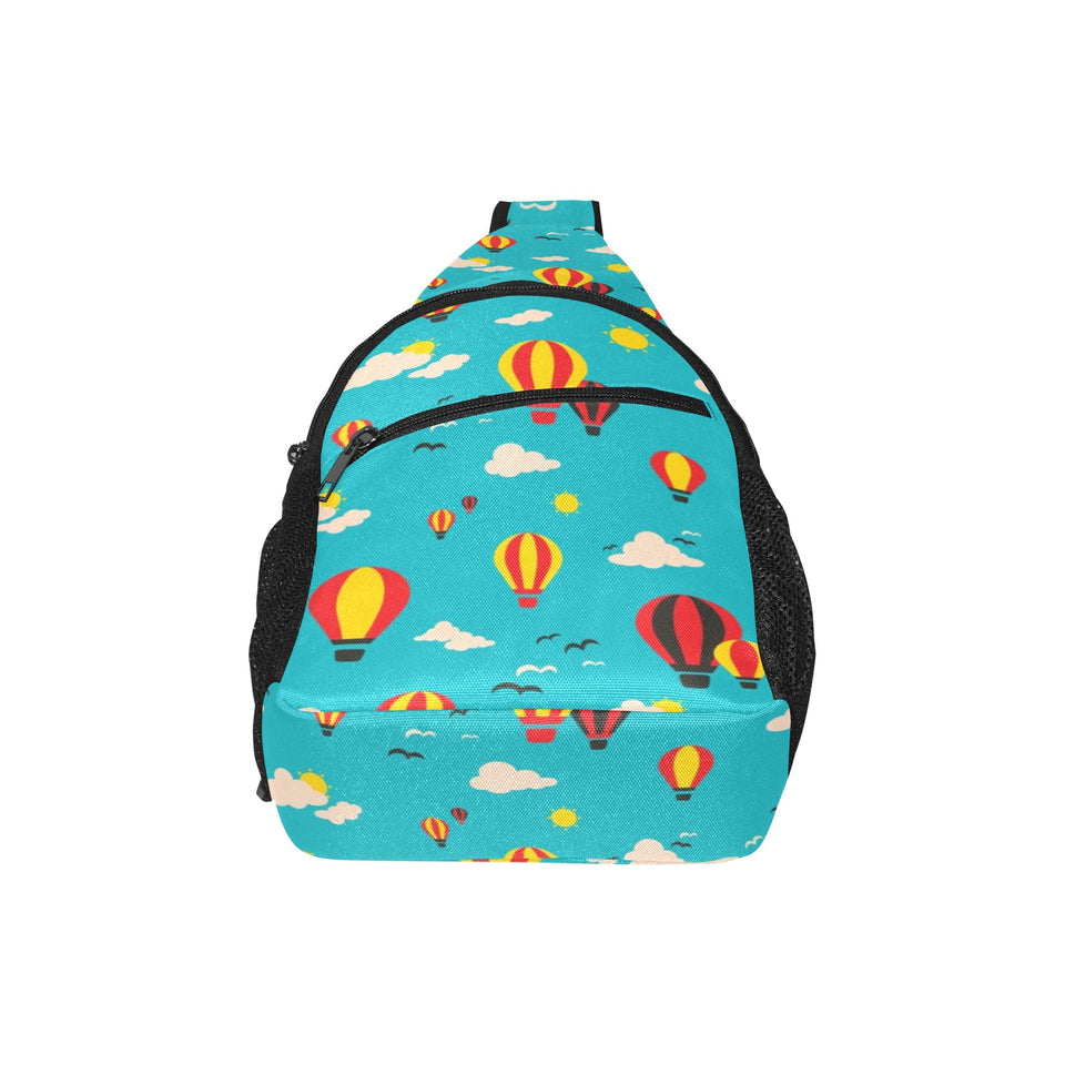 Hot Air Balloon Sky Pattern All Over Print Chest Bag
