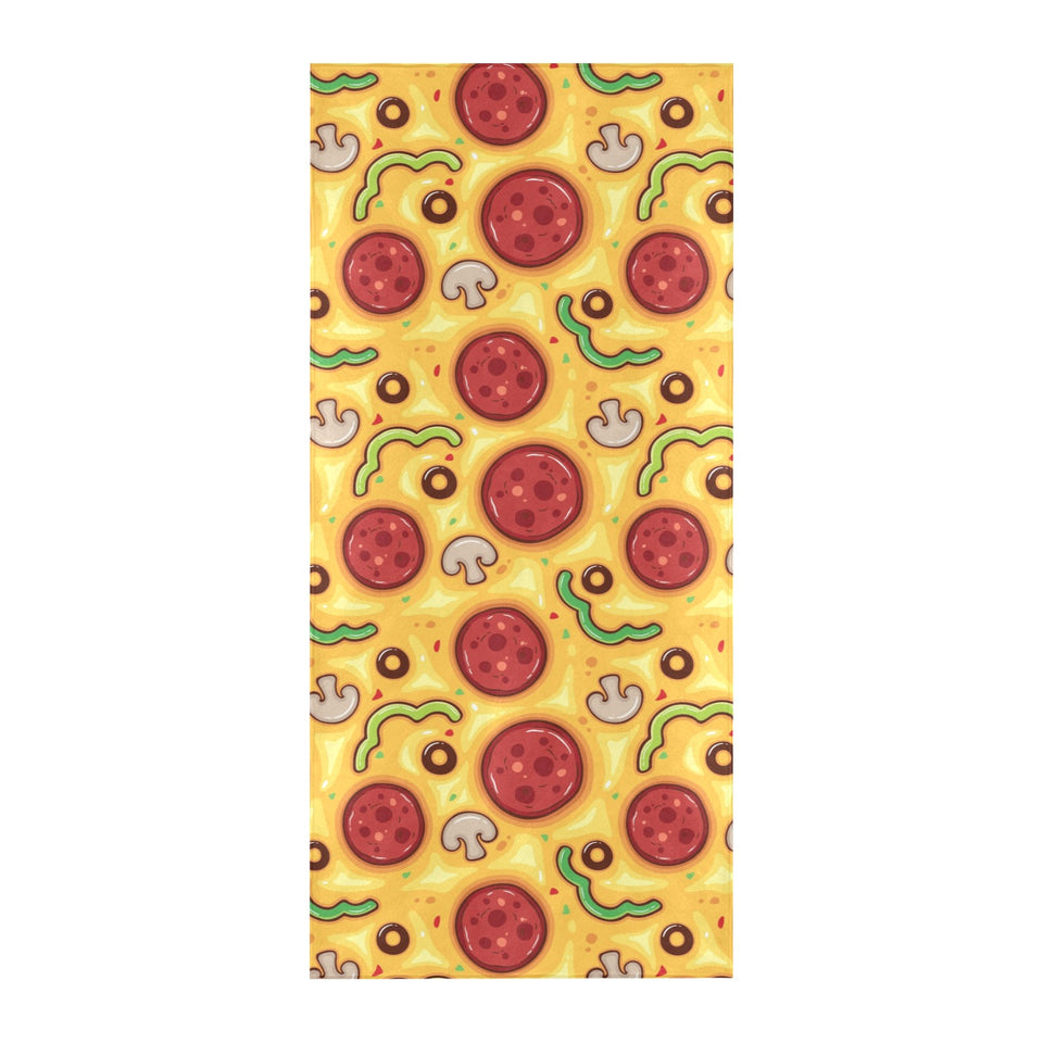 Pizza texture pattern Beach Towel
