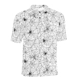 Spider web cobweb pattern Men's All Over Print Polo Shirt