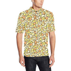 Popcorn Pattern Print Design 03 Men's All Over Print Polo Shirt