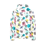 Dragonflies ginkgo leaves pattern Kids' Boys' Girls' Padded Hooded Jacket