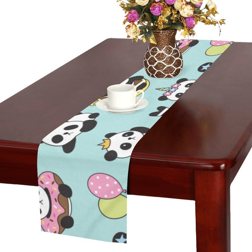 Cute baby panda pattern Table Runner