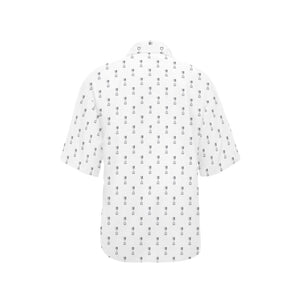 Engine Piston Background Pattern Print Design 01 Women's All Over Print Hawaiian Shirt