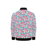 3D sakura cherry blossom pattern Kids' Boys' Girls' Bomber Jacket