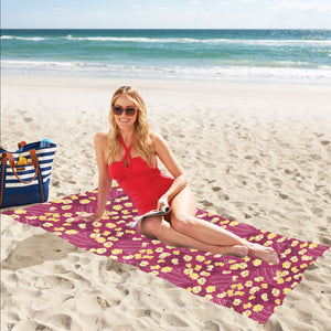 Popcorn Pattern Print Design 02 Beach Towel