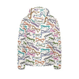 Sun Glasses Pattern Print Design 01 Kids' Boys' Girls' Padded Hooded Jacket