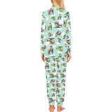 Helicopter design pattern Women's All Over Print Pajama Set