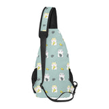 Cute hamster cheese pattern All Over Print Chest Bag