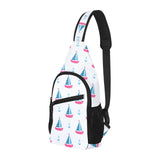 Sailboat anchor pattern All Over Print Chest Bag
