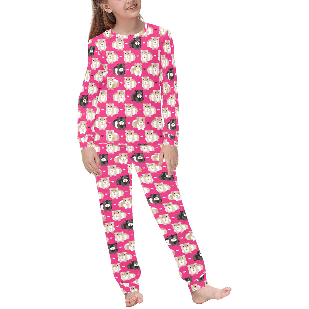 Guinea Pig Pattern Print Design 01 Kids' Boys' Girls' All Over Print Pajama Set