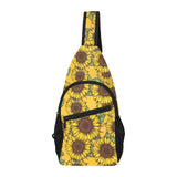 Sunflower pattern All Over Print Chest Bag