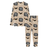 Beagle pattern Women's All Over Print Pajama Set