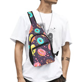 Colorful donut glaze pattern All Over Print Chest Bag