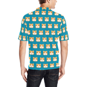 Guinea Pig Pattern Print Design 03 Men's All Over Print Polo Shirt