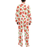 Tomato pattern Men's Long Pajama Set
