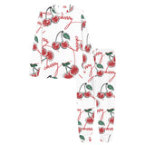 Hand drawn cherry pattern Women's All Over Print Pajama Set