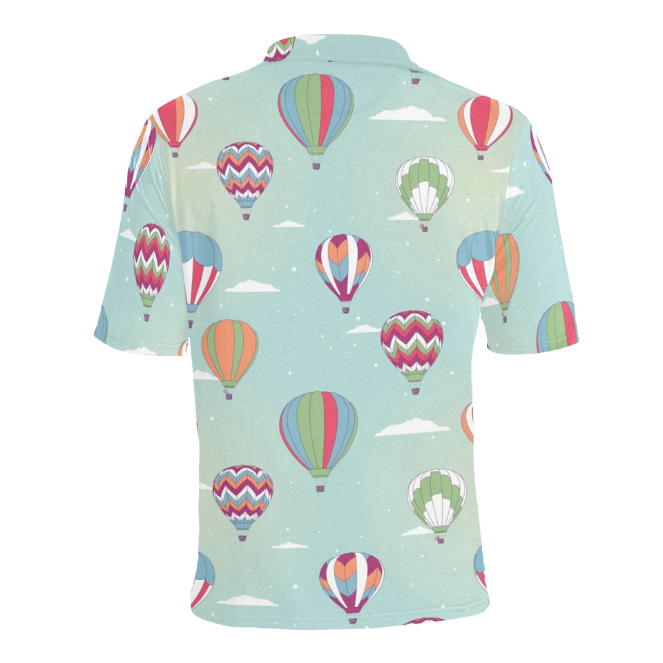 Hot Air Balloon design Pattern Men's All Over Print Polo Shirt