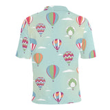 Hot Air Balloon design Pattern Men's All Over Print Polo Shirt
