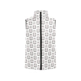 Hippopotamus Pattern Print Design 05 Women's Padded Vest
