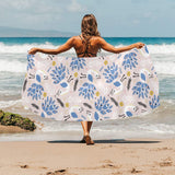 Cute peacock pattern Beach Towel
