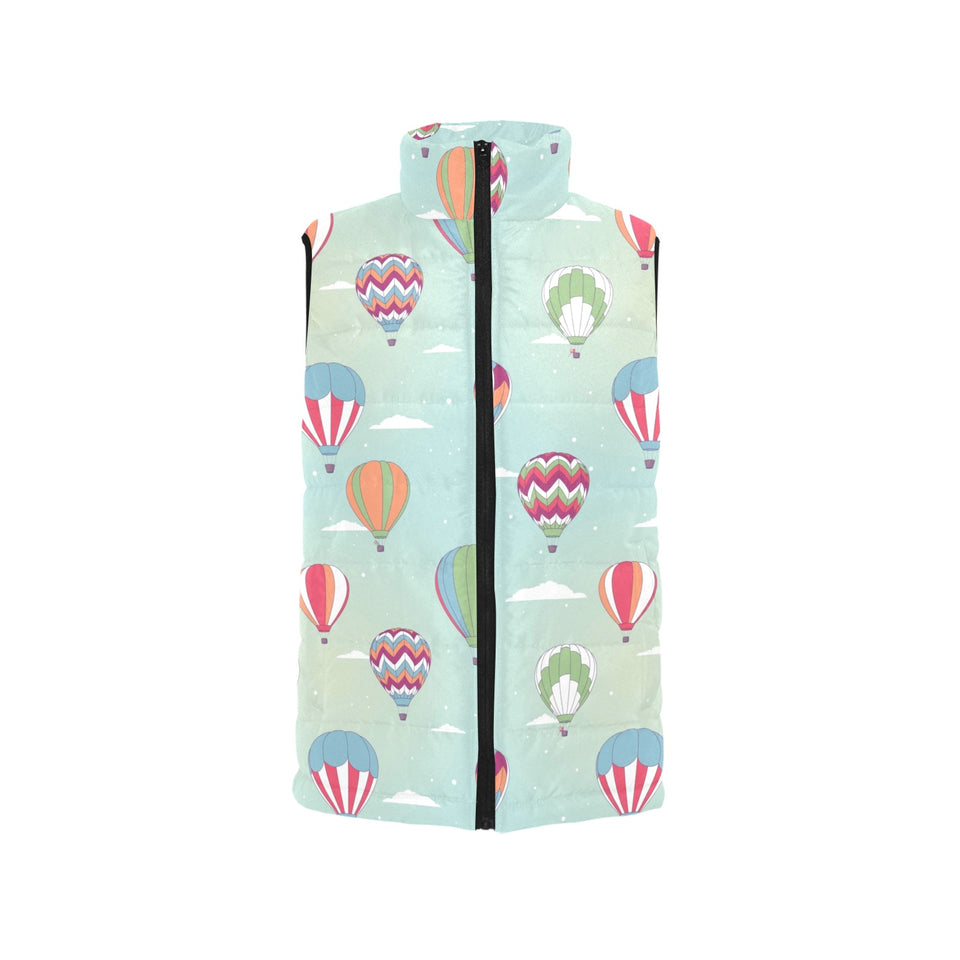 Hot Air Balloon design Pattern Women's Padded Vest