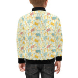 Hippopotamus Pattern Print Design 04 Kids' Boys' Girls' Bomber Jacket