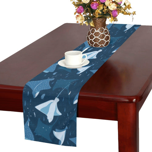 Stingray Pattern Print Design 04 Table Runner