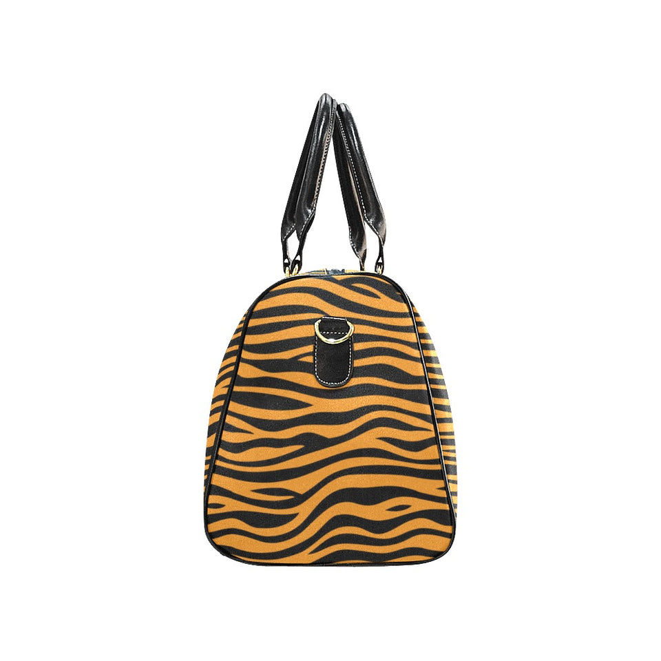 Bengal tigers skin print pattern background Travel Bag