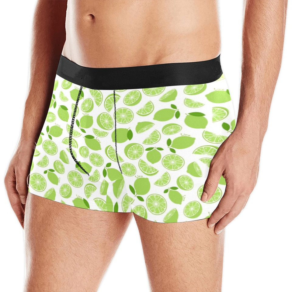 Lime design pattern Men's All Over Print Boxer Briefs Men's Underwear