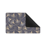 Gold ginkgo leaves Doormat