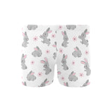 Watercolor cute rabbit pattern Men's Swimming Trunks