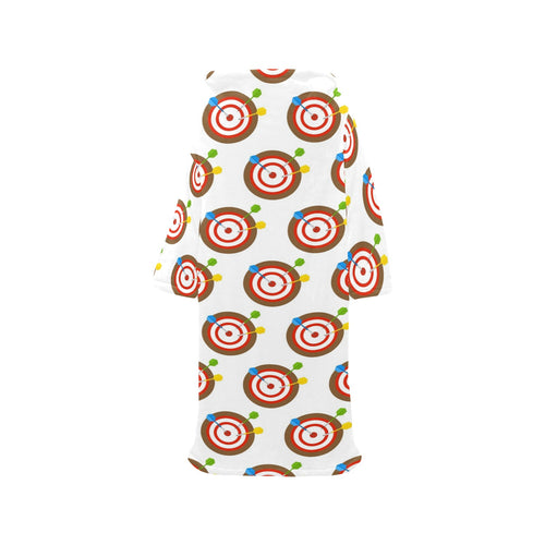 Darts Pattern Print Design 04 Blanket Robe with Sleeves