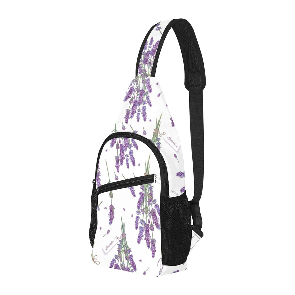 lavender flower design pattern All Over Print Chest Bag