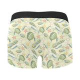 Hand drawn sea turtle fish pattern Men's All Over Print Boxer Briefs Men's Underwear