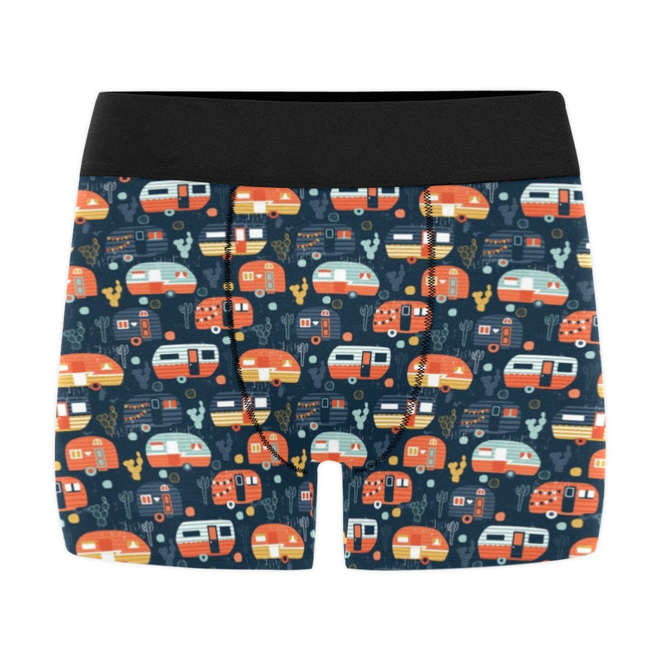 Camper Van Pattern Print Design 05 Men's All Over Print Boxer Briefs Men's Underwear