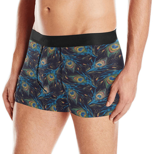Beautiful peacock feather pattern Men's All Over Print Boxer Briefs Men's Underwear