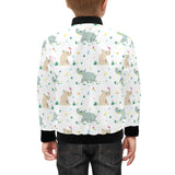 Cute Rhino pattern Kids' Boys' Girls' Bomber Jacket