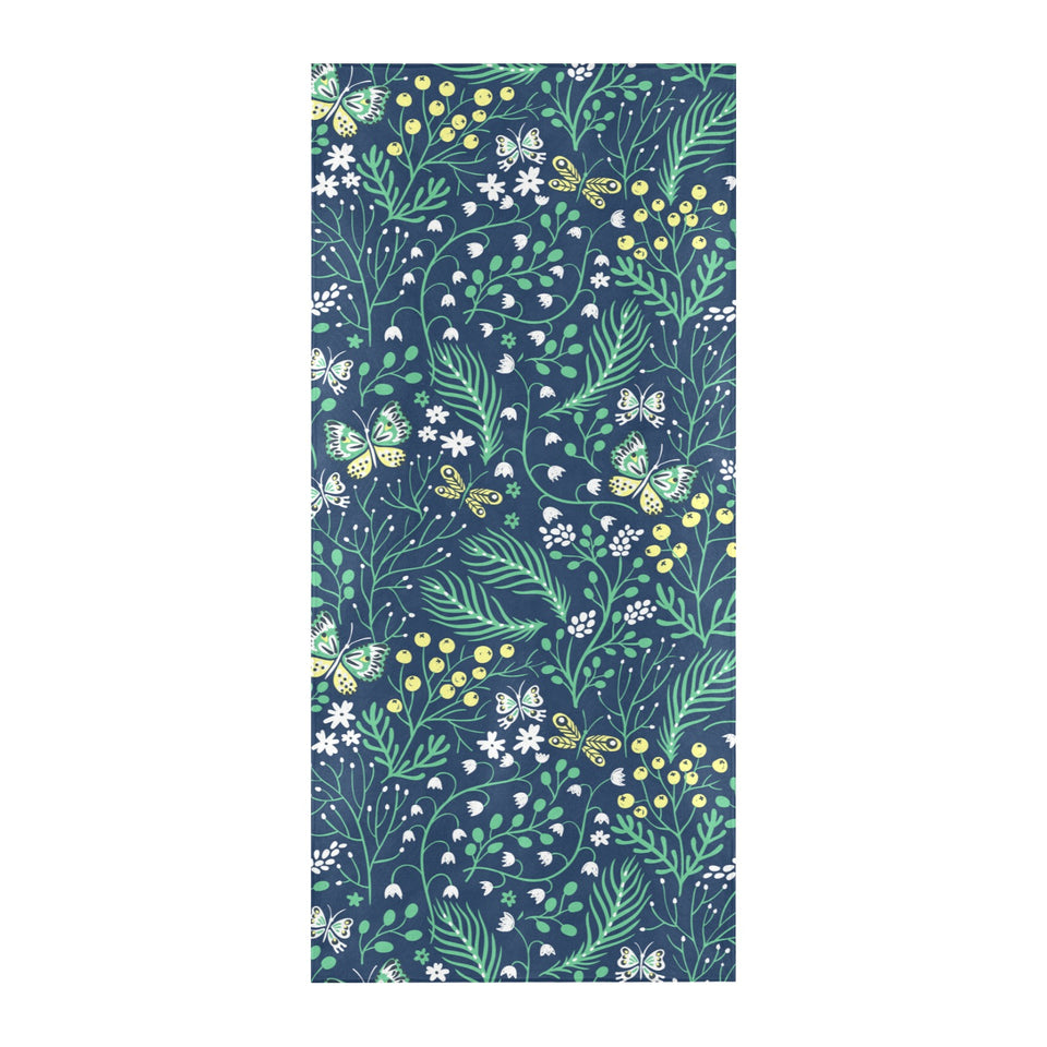 butterfly leaves pattern Beach Towel
