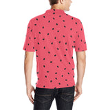 watermelon texture background Men's All Over Print Polo Shirt