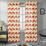 Greyhound Pattern Print Design 04 Gauze Curtain
