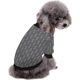 Engine Piston Black Background Pattern Design 02 All Over Print Pet Dog Round Neck Fuzzy Shirt