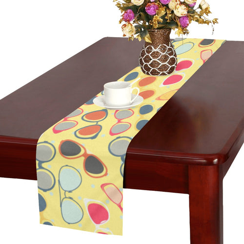Sun Glasses Pattern Print Design 05 Table Runner