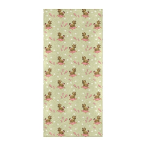 Yorkshire Terrier Pattern Print Design 01 Beach Towel
