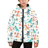 Cute Crocodile Pattern Kids' Boys' Girls' Padded Hooded Jacket