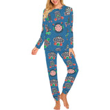 Darts Pattern Print Design 02 Women's All Over Print Pajama Set