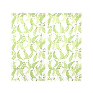 Green Peas Pattern Print Design 03 Gauze Curtain