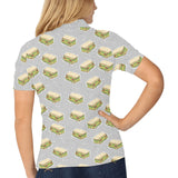 Sandwich Pattern Print Design 05 Women's All Over Print Polo Shirt