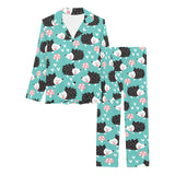 Hedgehog Pattern Print Design 03 Women's Long Pajama Set